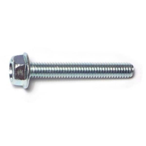 Midwest Fastener Class 10.9, M6-1.00 Flange Bolt, Zinc Plated Steel, 40 mm L, 10 PK 72988 - main